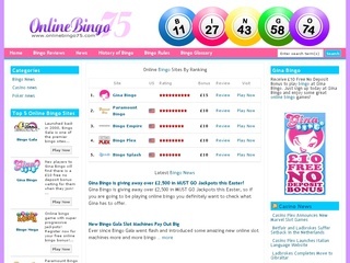 Online Bingo 75